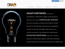 Tablet Screenshot of okapipartners.com